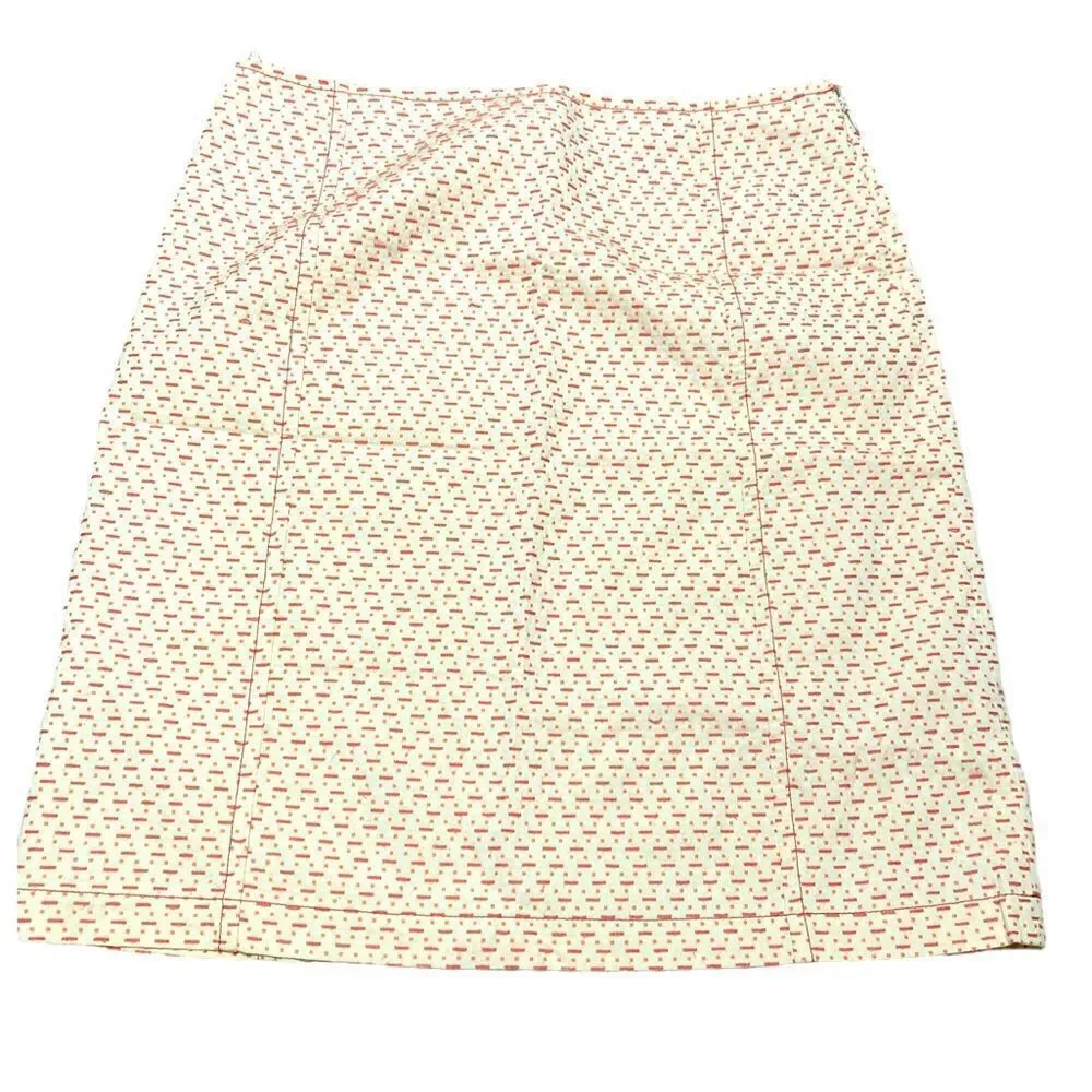 Weekend MaxMara Off-white and pink textured skirt size 10